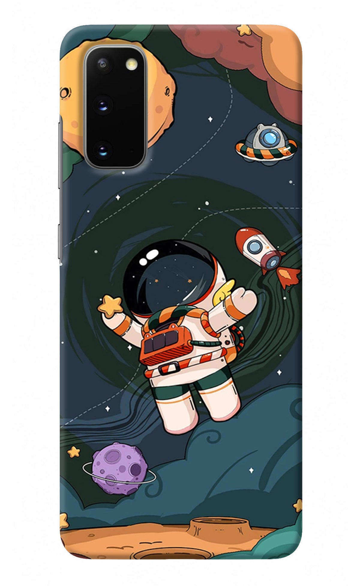 Cartoon Astronaut Samsung S20 Back Cover