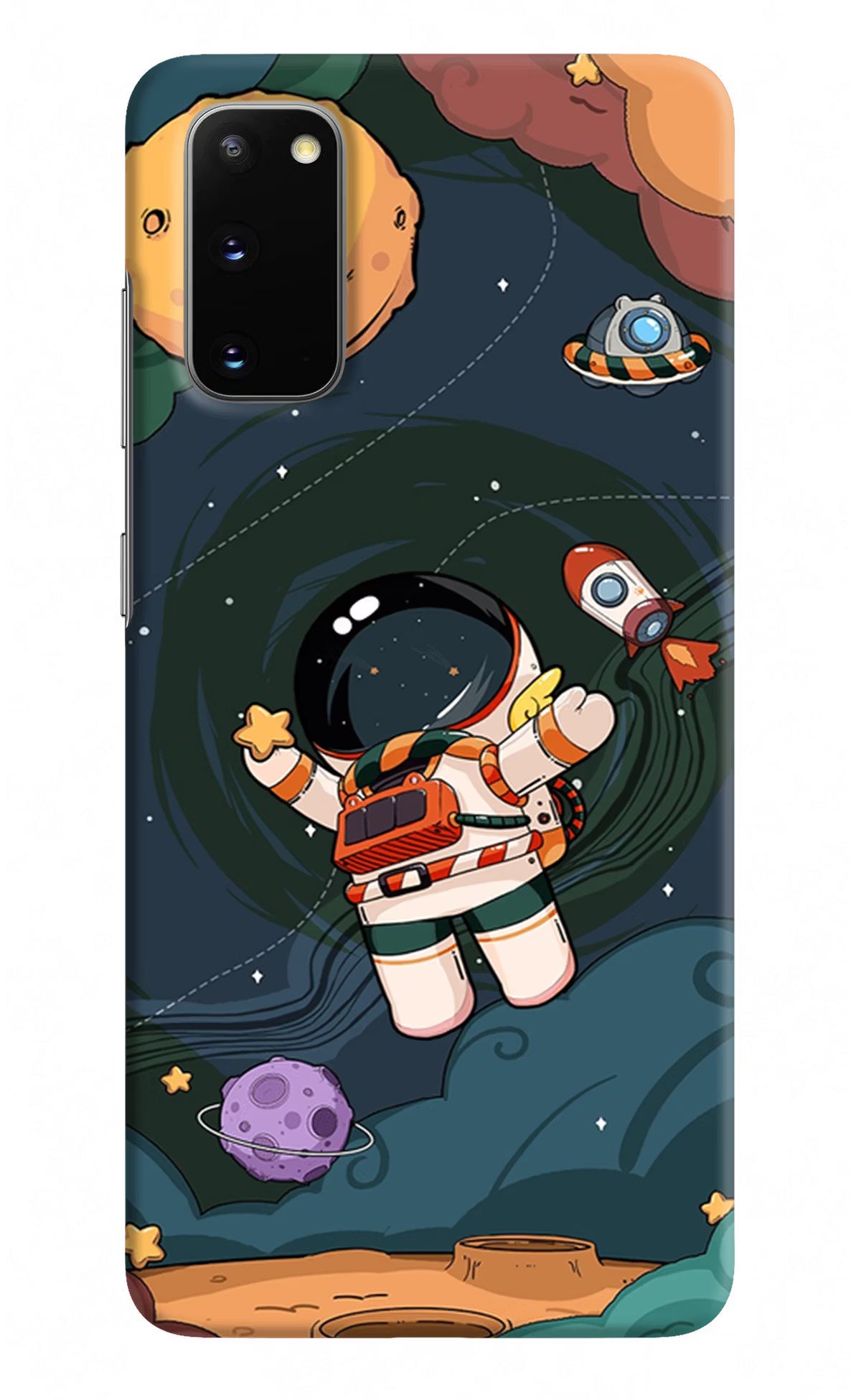 Cartoon Astronaut Case for Samsung S20 by Casekaro