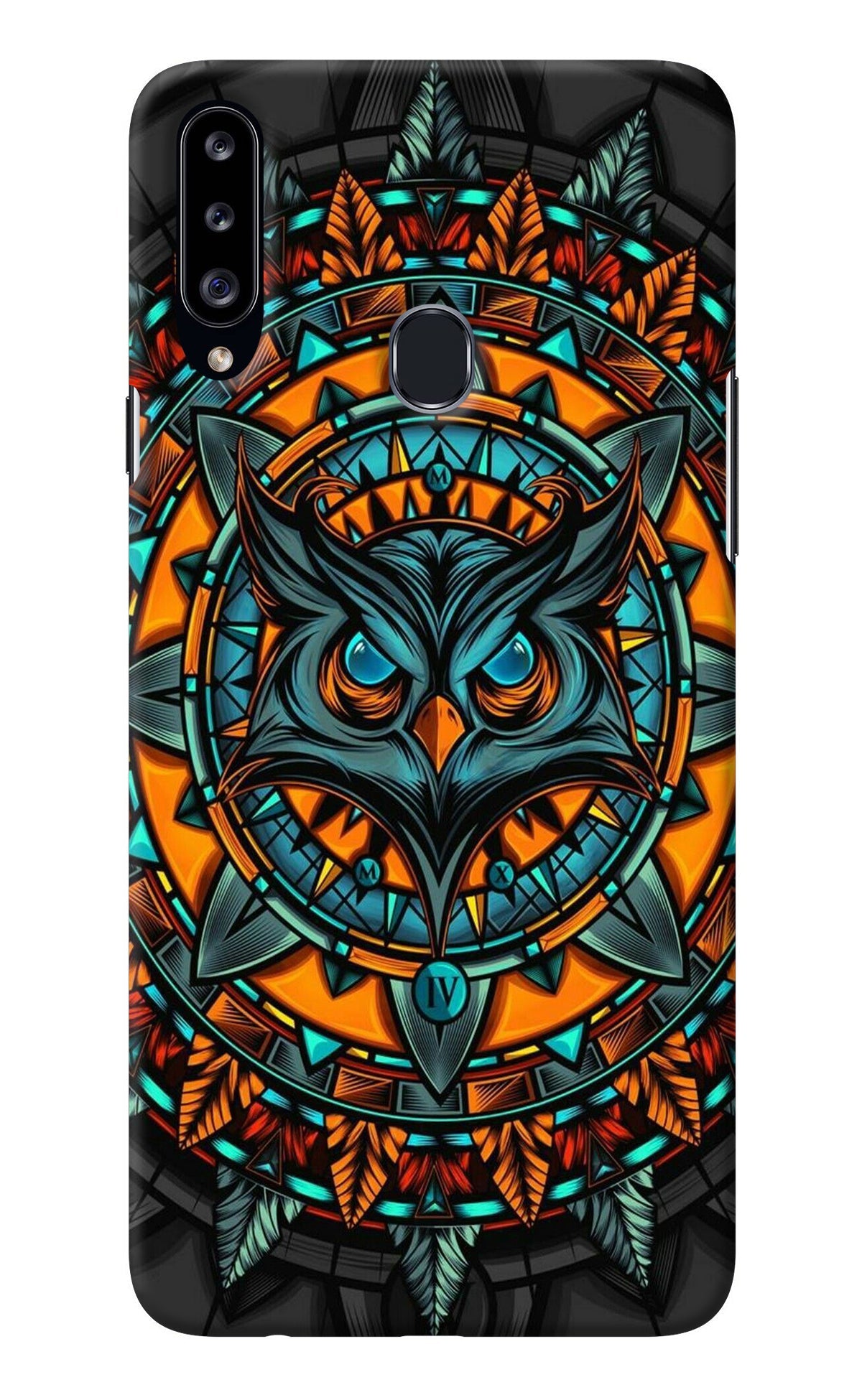 Angry Owl Art Samsung A20s Back Cover