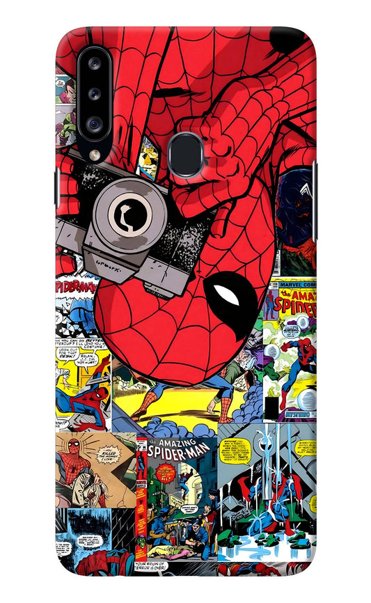 Spider Man Samsung A20s Back Cover