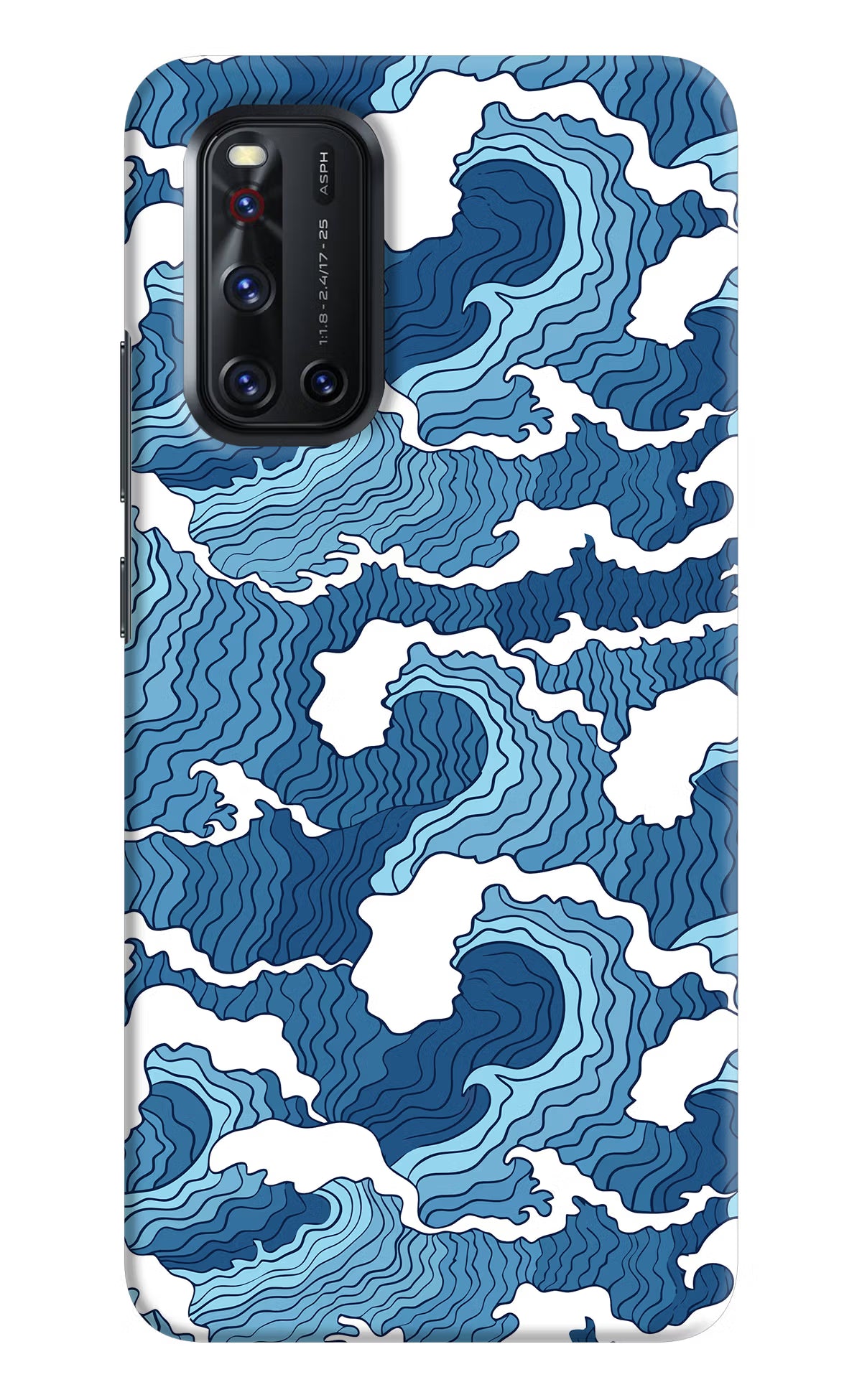 Blue Waves Case for Vivo V19 by Casekaro