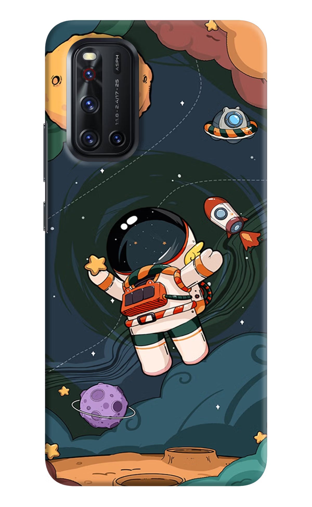 Cartoon Astronaut Case for Vivo V19 by Casekaro