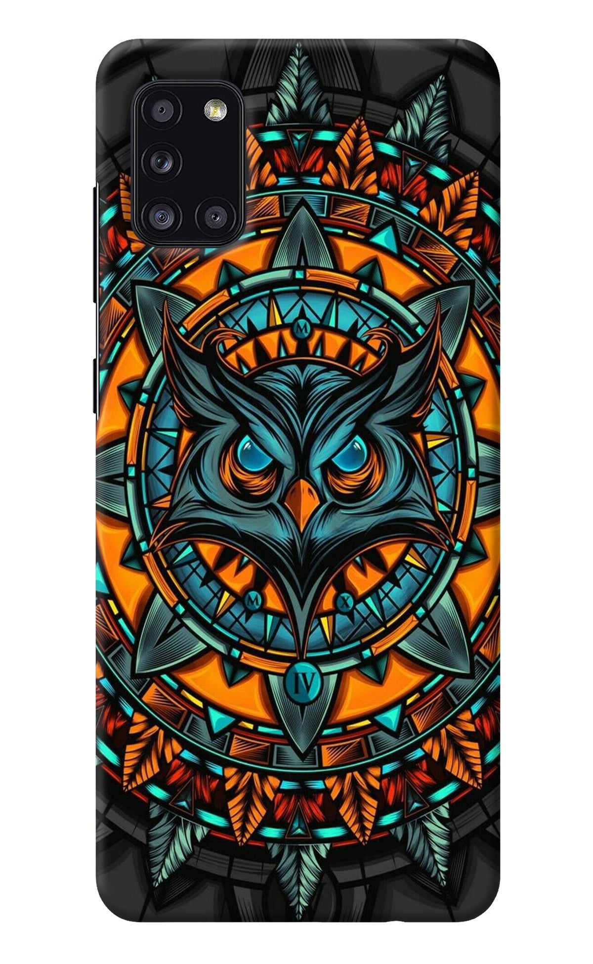 Angry Owl Art Samsung A31 Back Cover