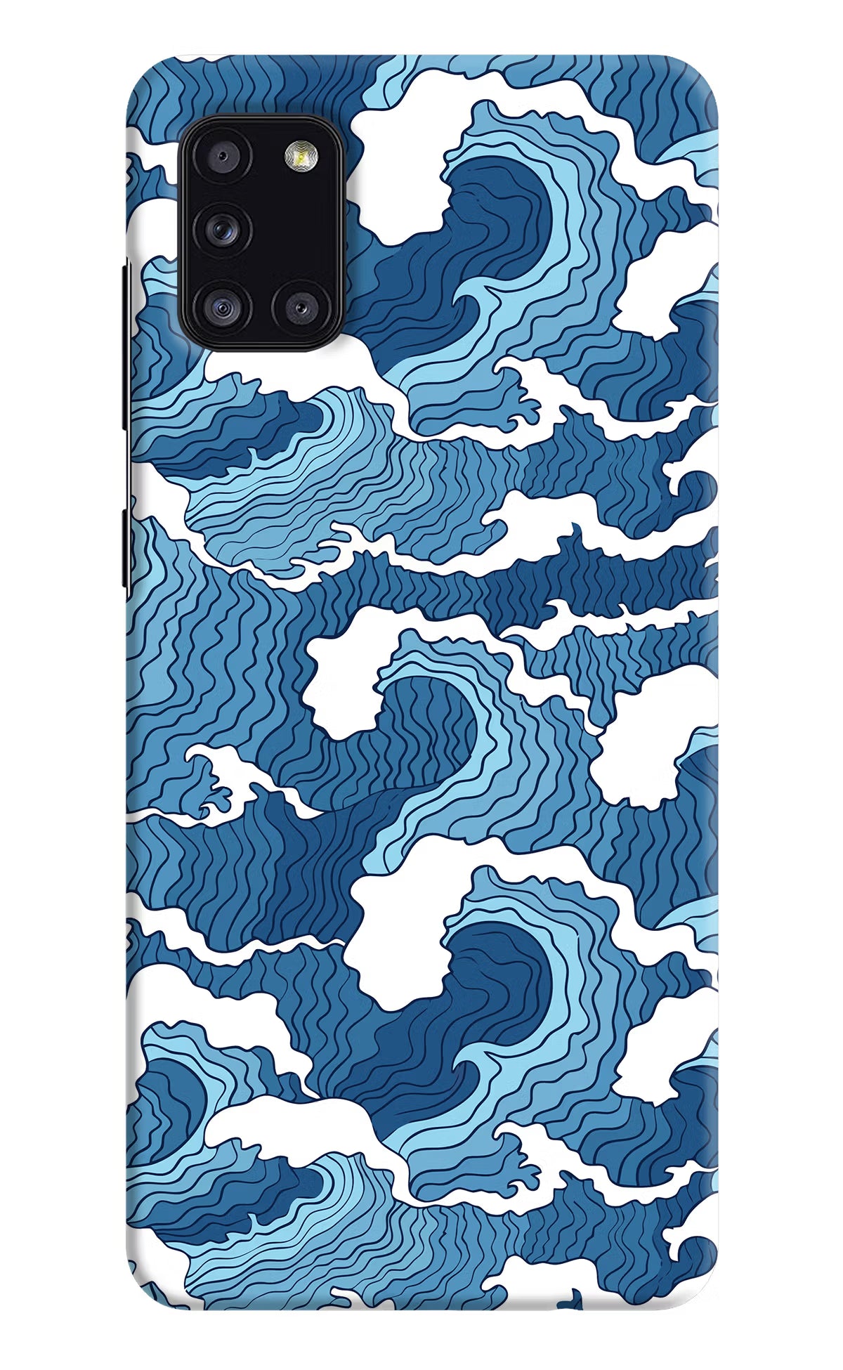 Blue Waves Case for Samsung A31 by Casekaro