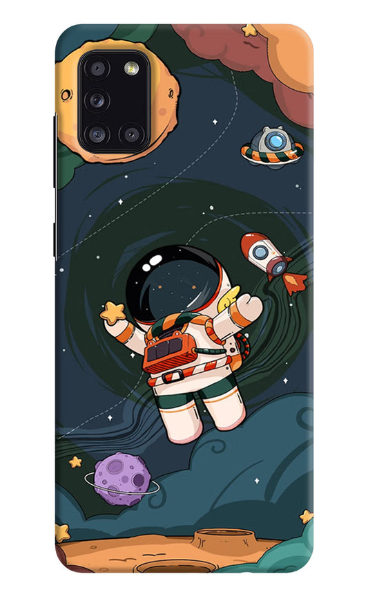 Cartoon Astronaut Case for Samsung A31 by Casekaro