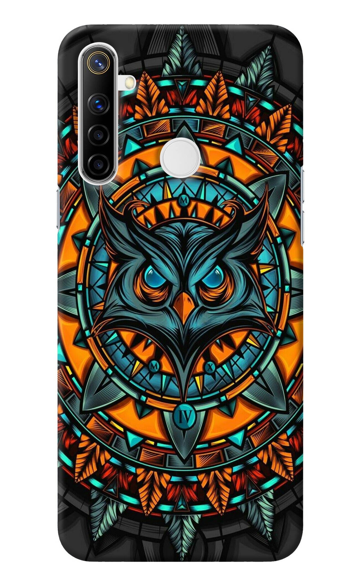 Angry Owl Art Realme Narzo 10 Back Cover