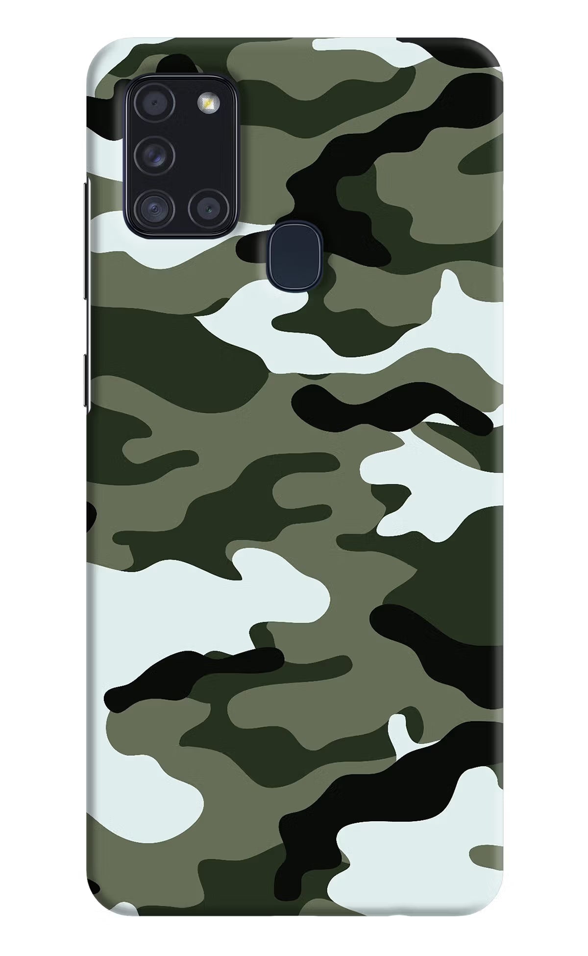 Camouflage Case for Samsung A21s by Casekaro