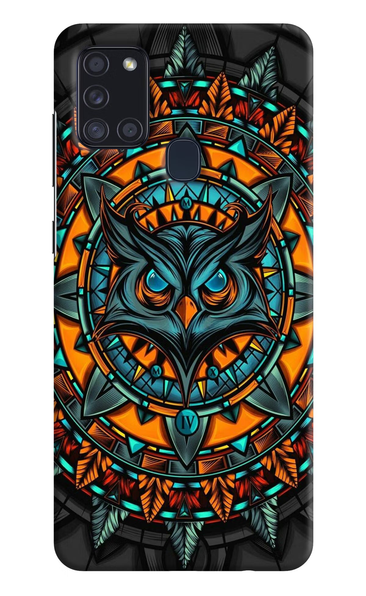 Angry Owl Art Case for Samsung A21s by Casekaro