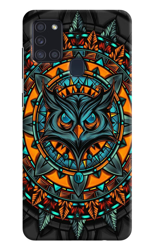 Angry Owl Art Case for Samsung A21s by Casekaro
