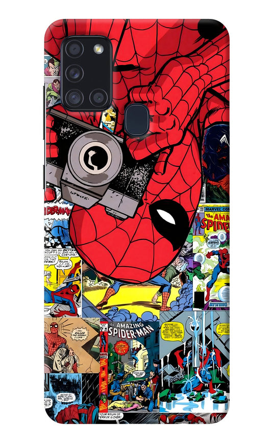 Spider Man Samsung A21s Back Cover