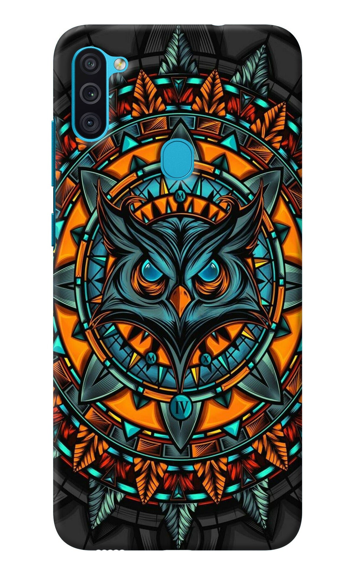 Angry Owl Art Samsung M11 Back Cover