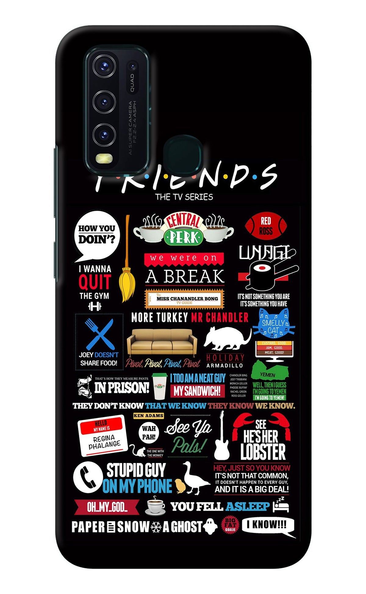 FRIENDS Vivo Y30/Y50 Back Cover