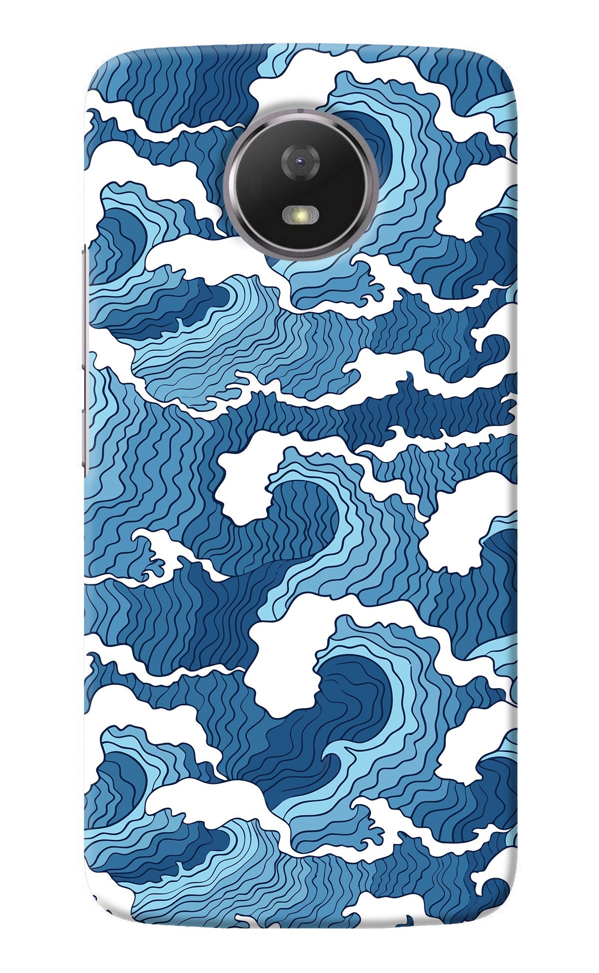 Blue Waves Moto G5S Back Cover