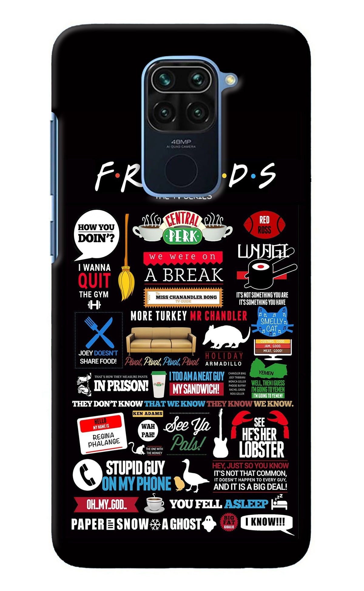 FRIENDS Redmi Note 9 Back Cover