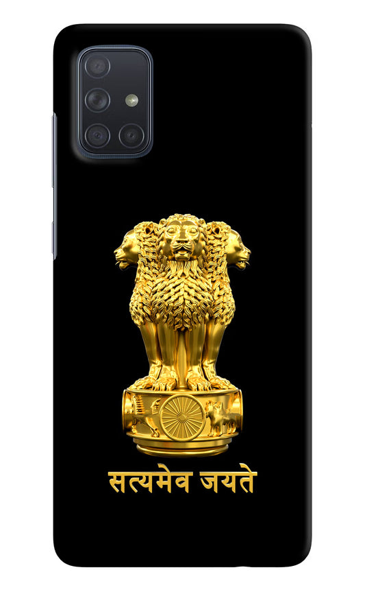 Satyamev Jayate Golden Case for Samsung A71 by Casekaro