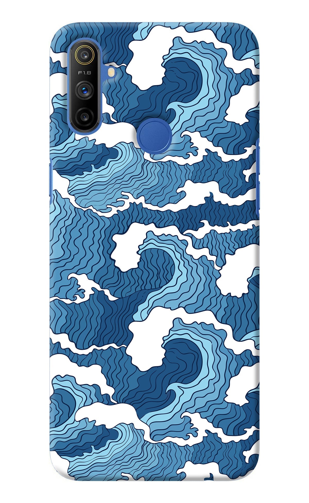 Blue Waves Realme Narzo 10A/20A Back Cover