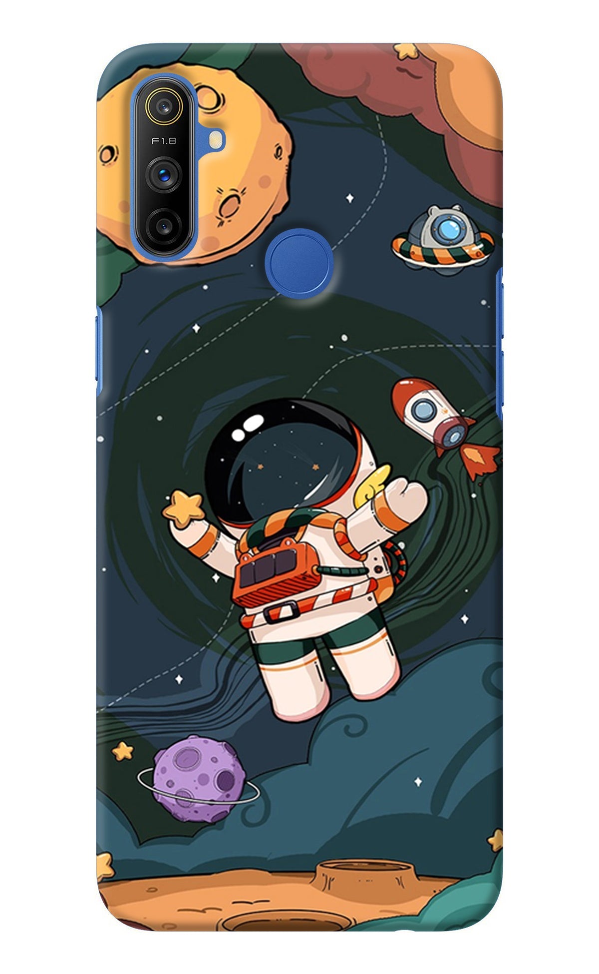 Cartoon Astronaut Realme Narzo 10A/20A Back Cover