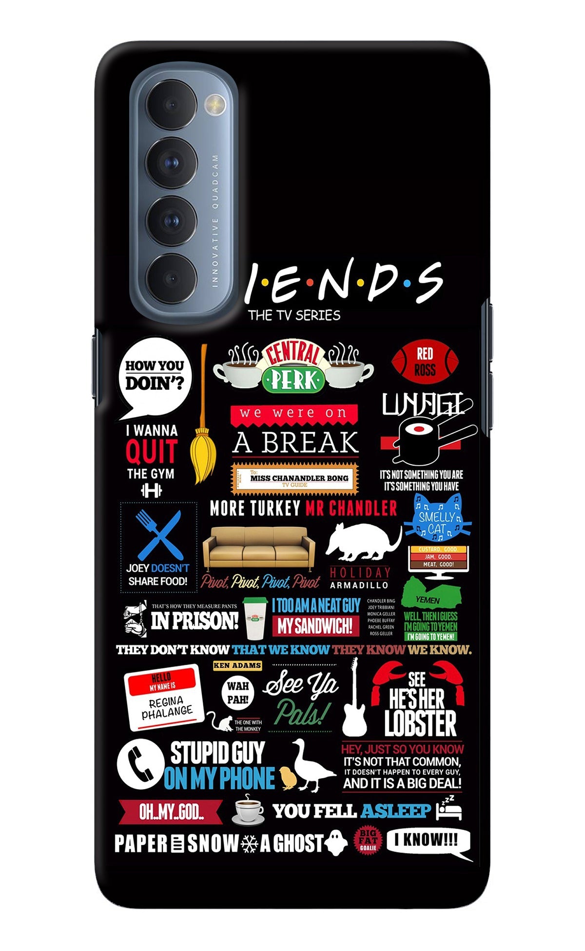 FRIENDS Oppo Reno4 Pro Back Cover