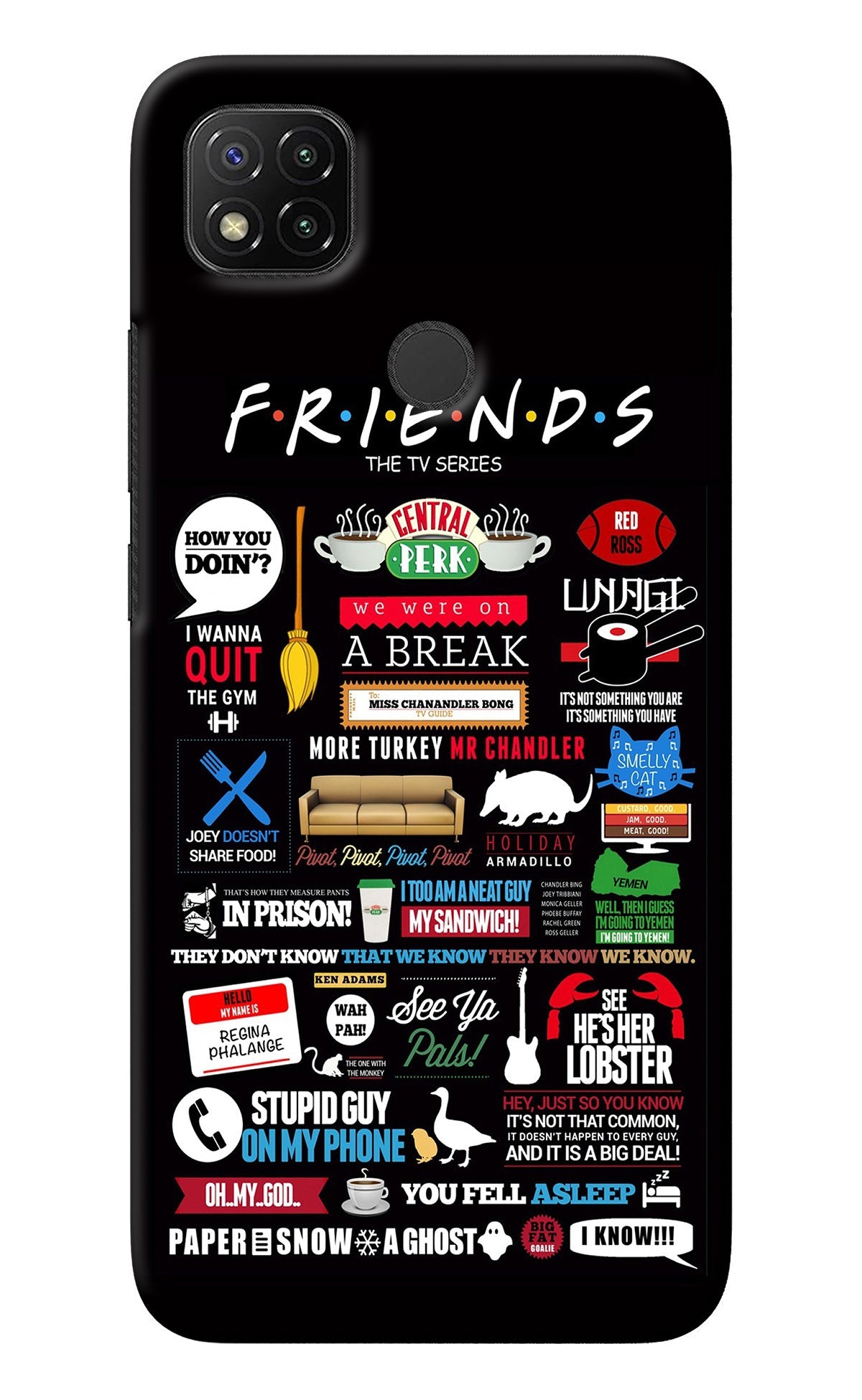 FRIENDS Redmi 9 Back Cover