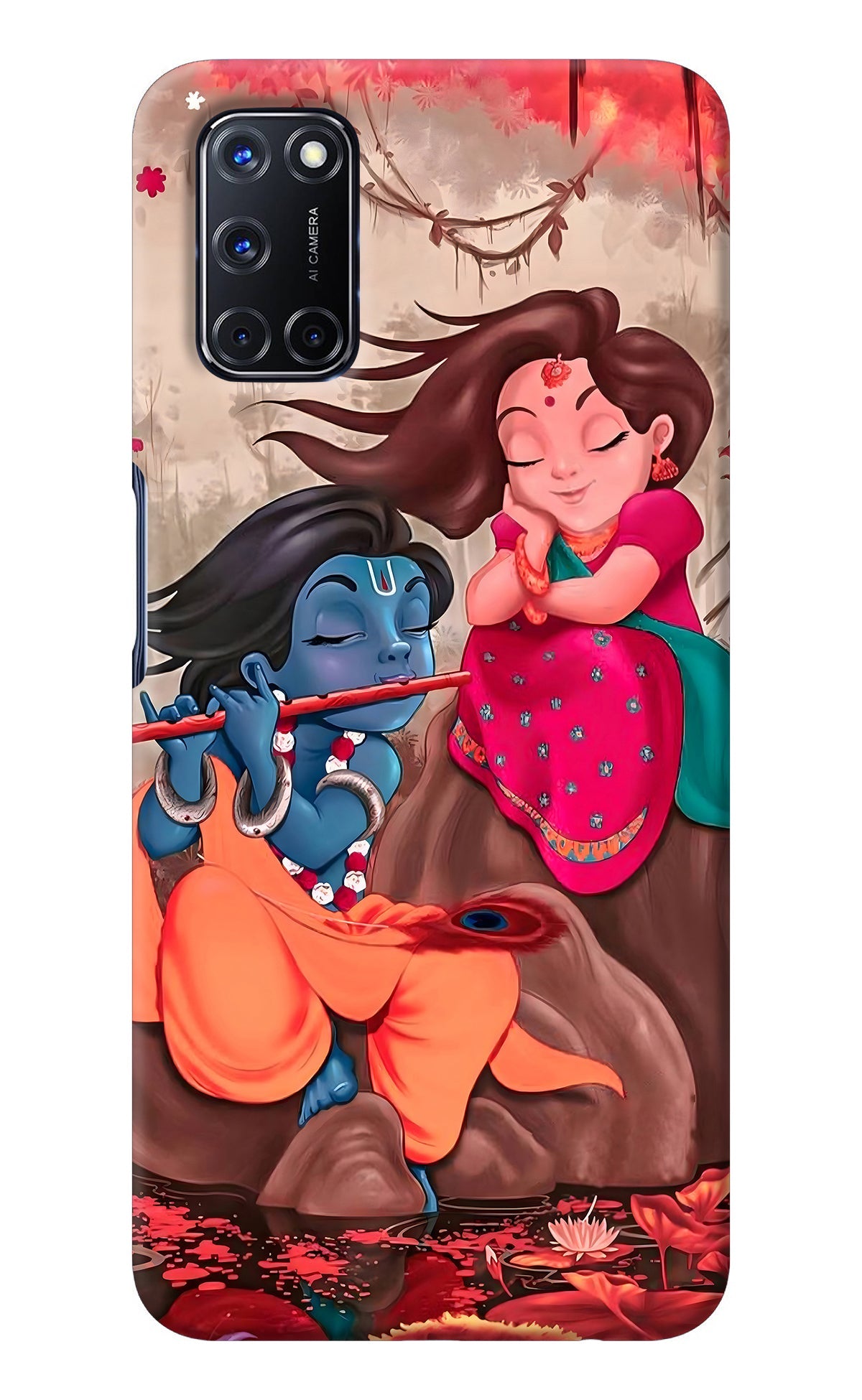 Radhe Krishna Oppo A52 Back Cover