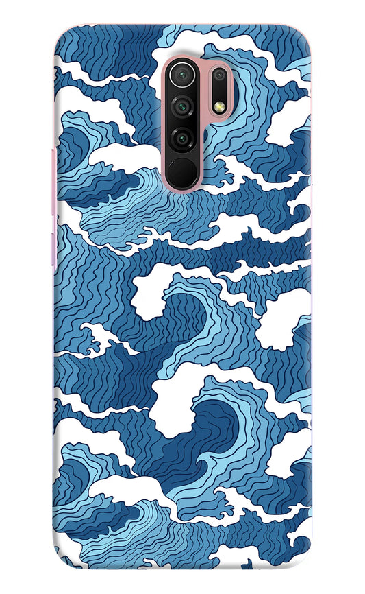 Blue Waves Case for Redmi 9 Prime/Poco M2/M2 reloaded by Casekaro