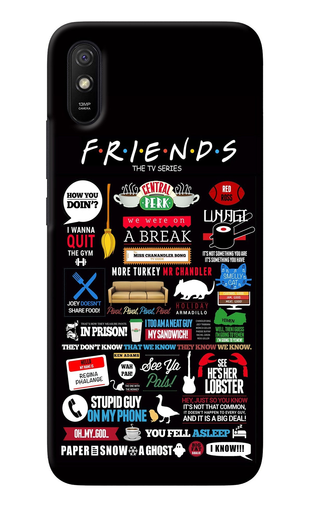 FRIENDS Redmi 9A/9i Back Cover