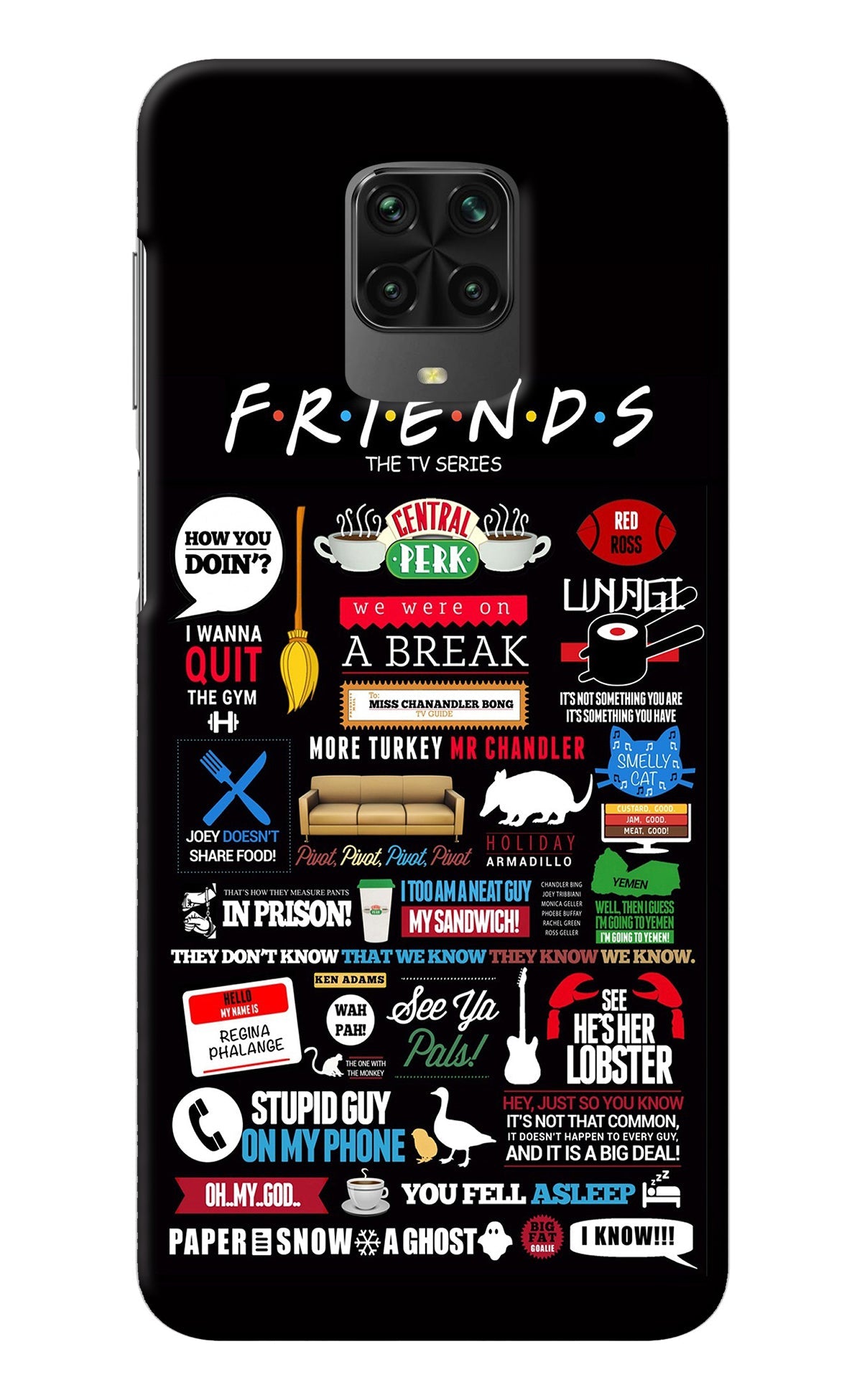 FRIENDS Poco M2 Pro Back Cover