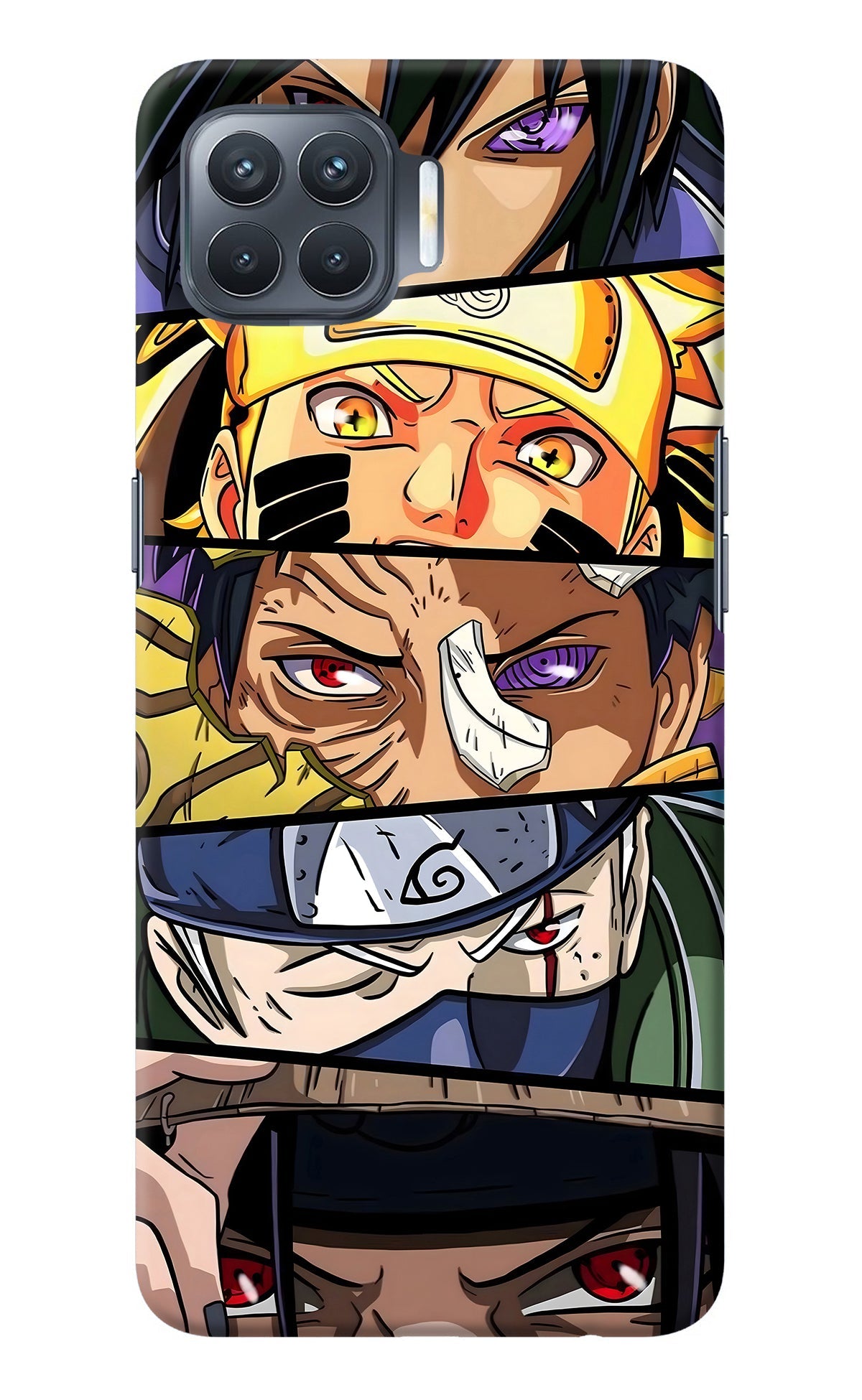 Naruto Character Oppo F17 Pro Back Cover