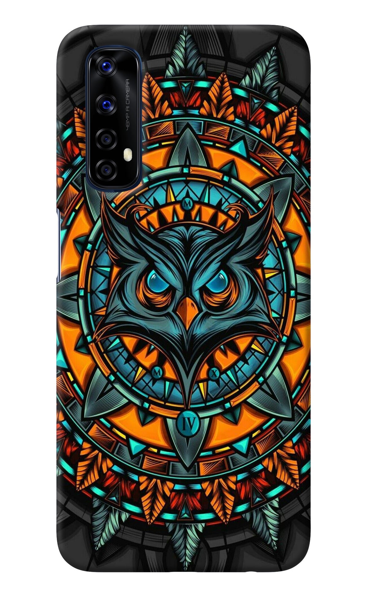 Angry Owl Art Realme 7/Narzo 20 Pro Back Cover