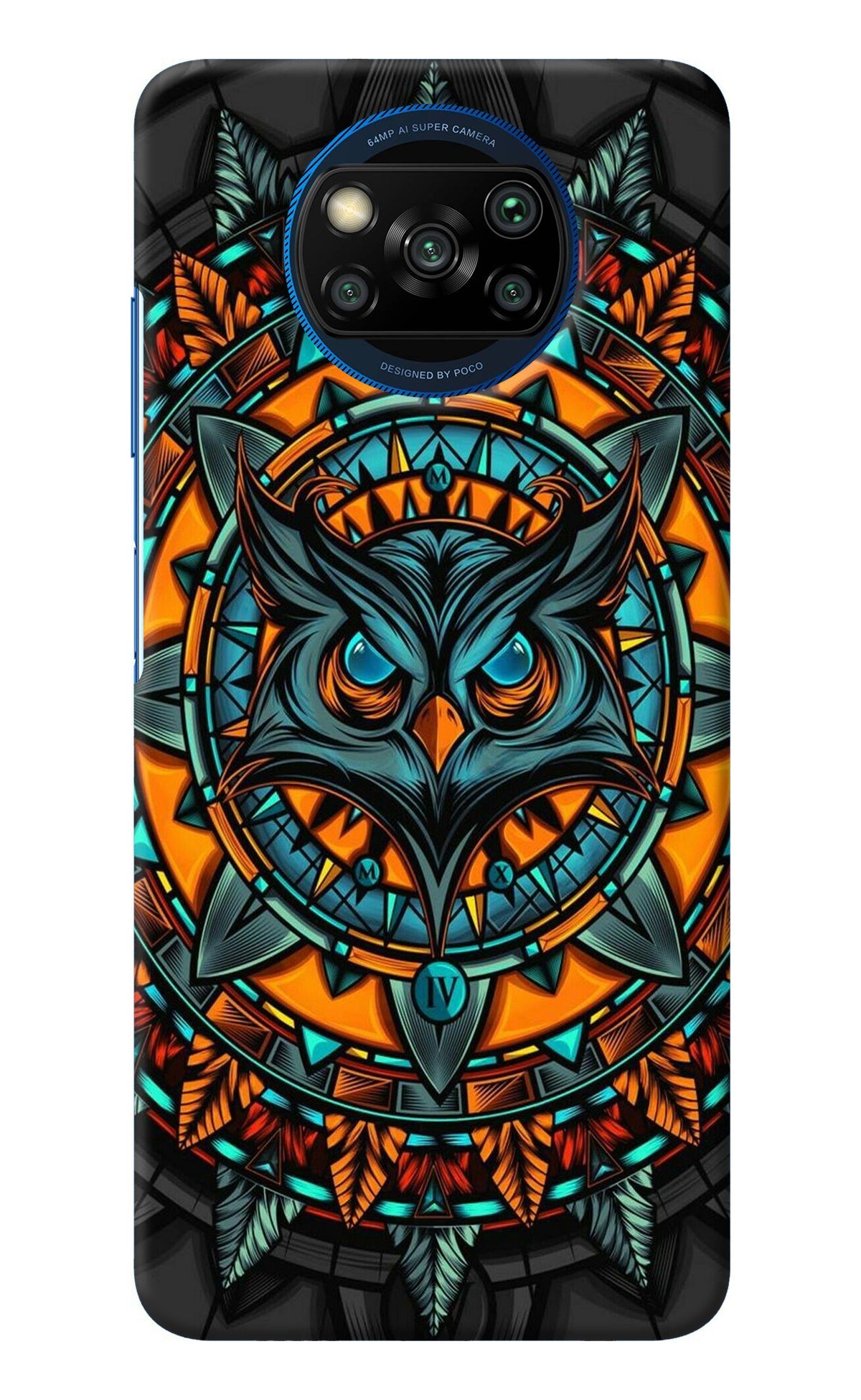 Angry Owl Art Poco X3/X3 Pro Back Cover