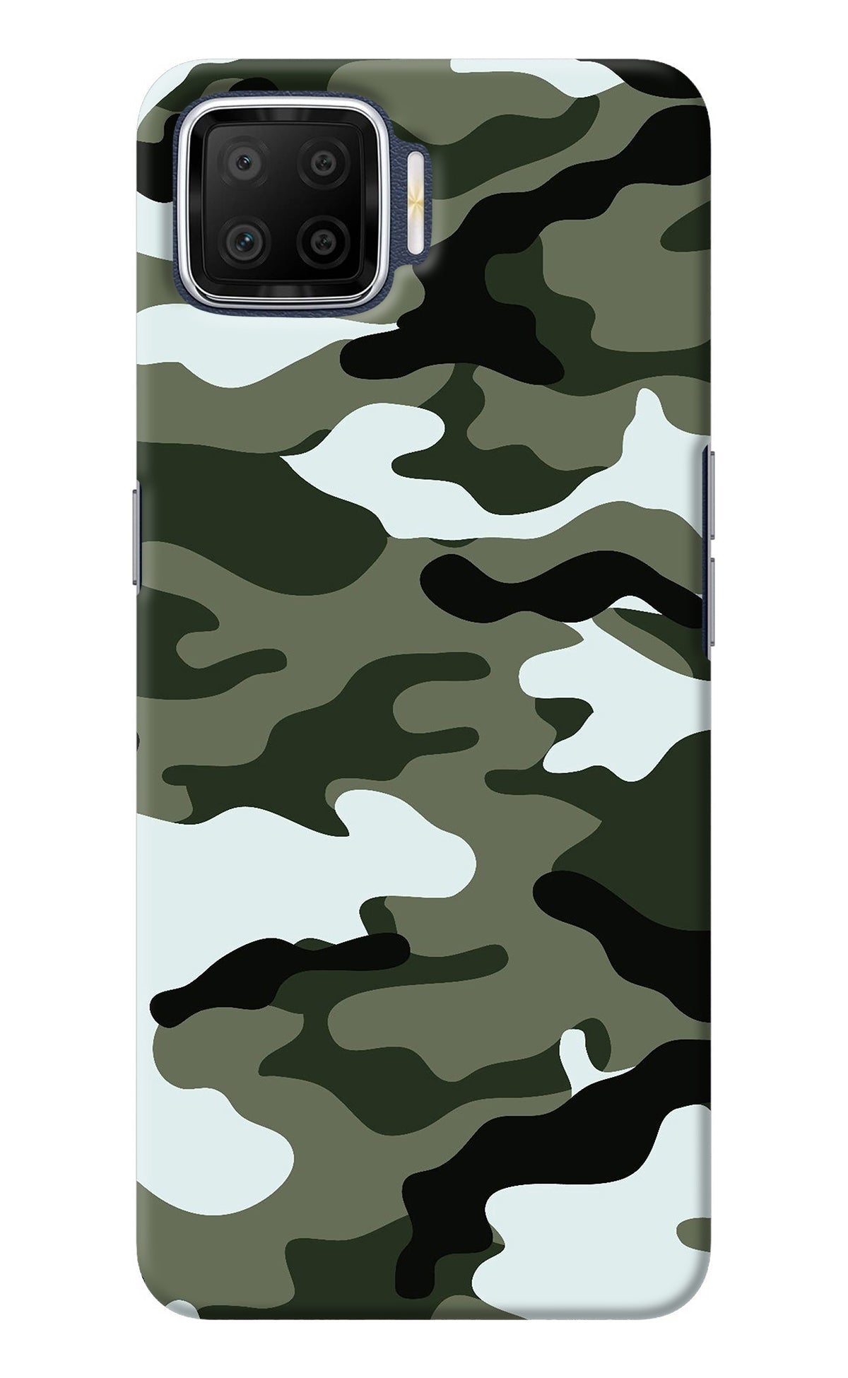 Camouflage Oppo F17 Back Cover