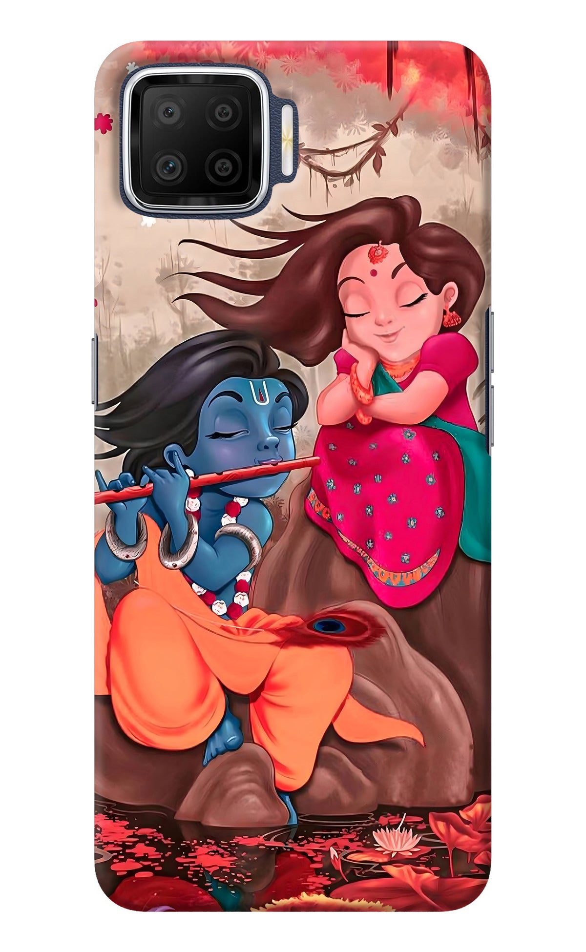 Radhe Krishna Oppo F17 Back Cover