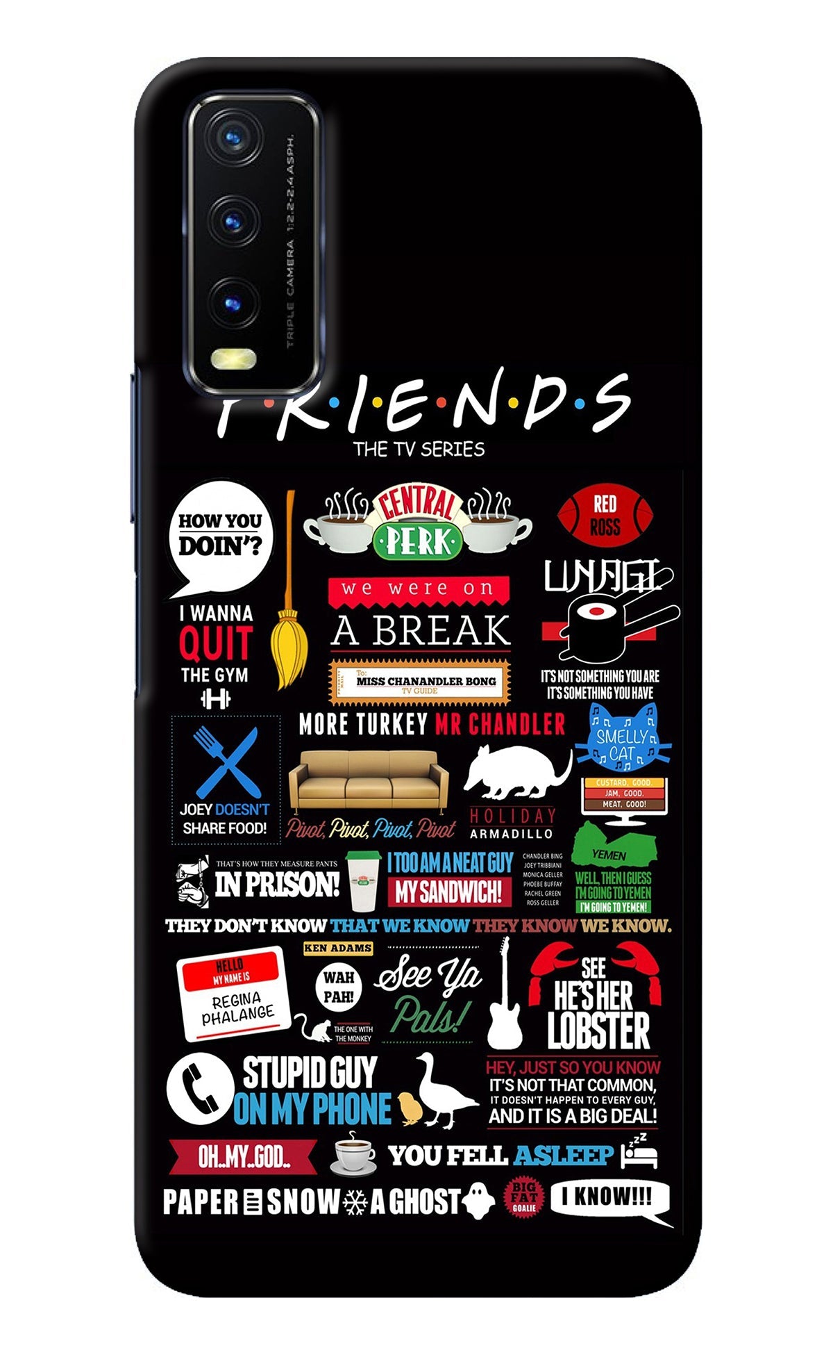 FRIENDS Vivo Y20/Y20i Back Cover