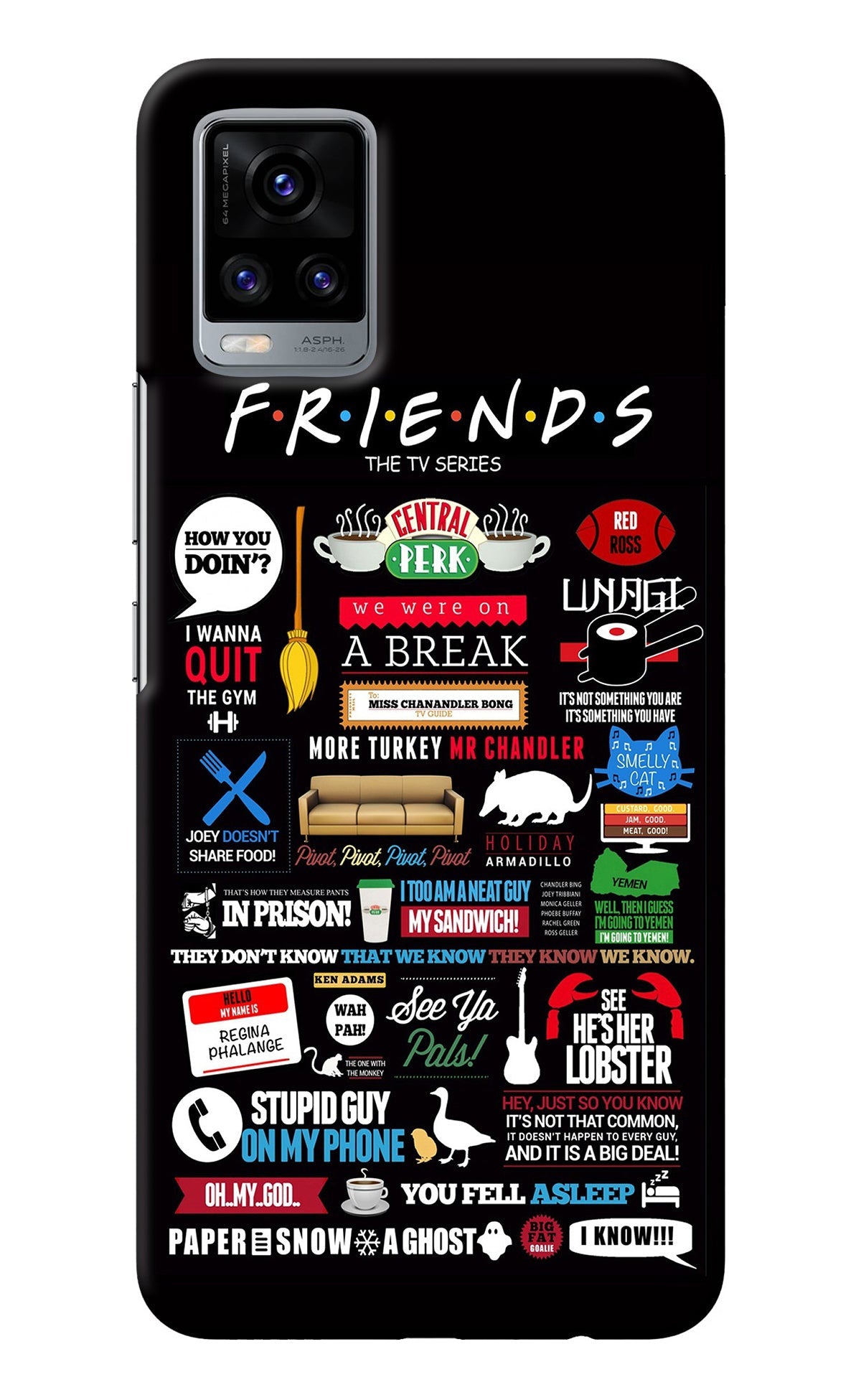 FRIENDS Vivo V20 Back Cover