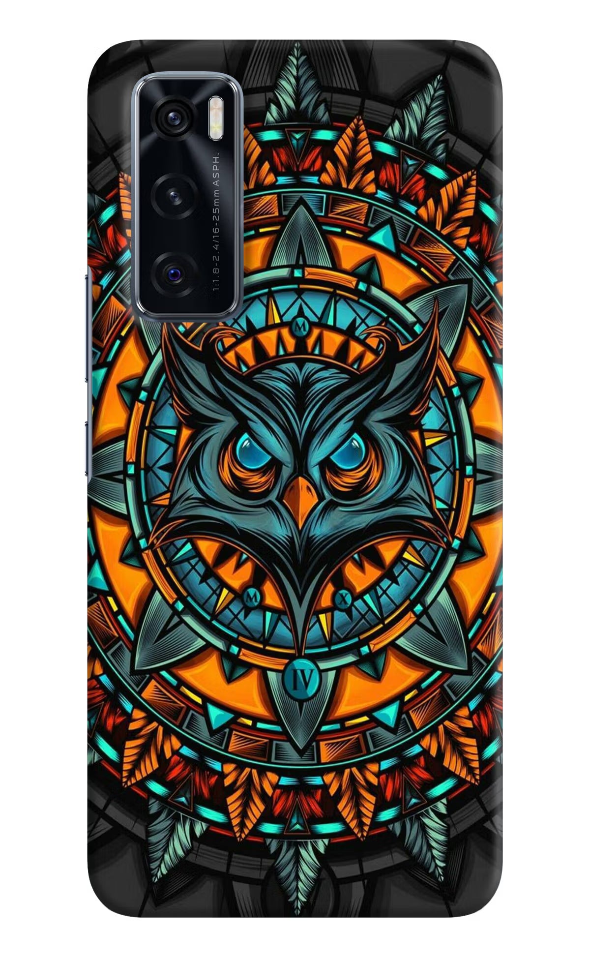 Angry Owl Art Case for Vivo V20 SE by Casekaro