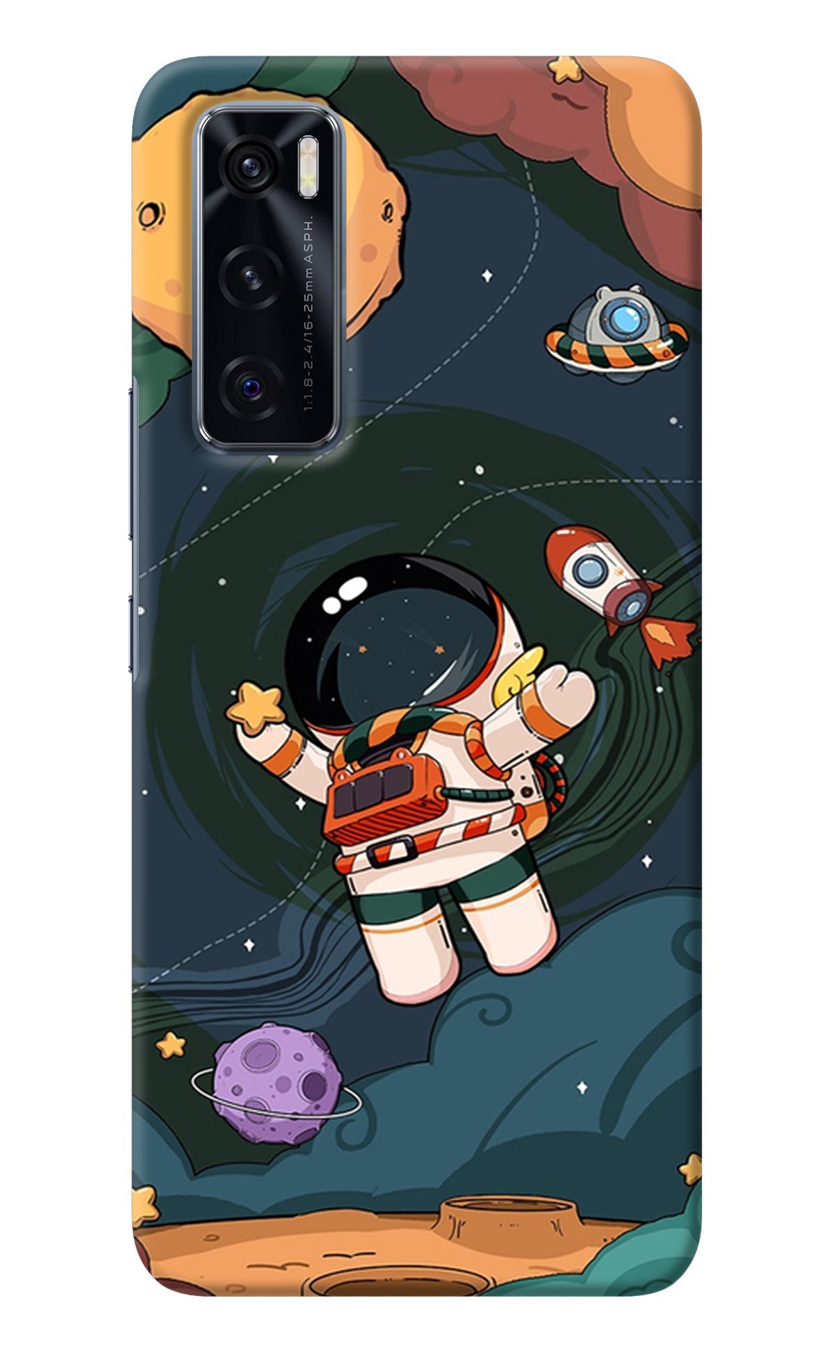 Cartoon Astronaut Vivo V20 SE Back Cover