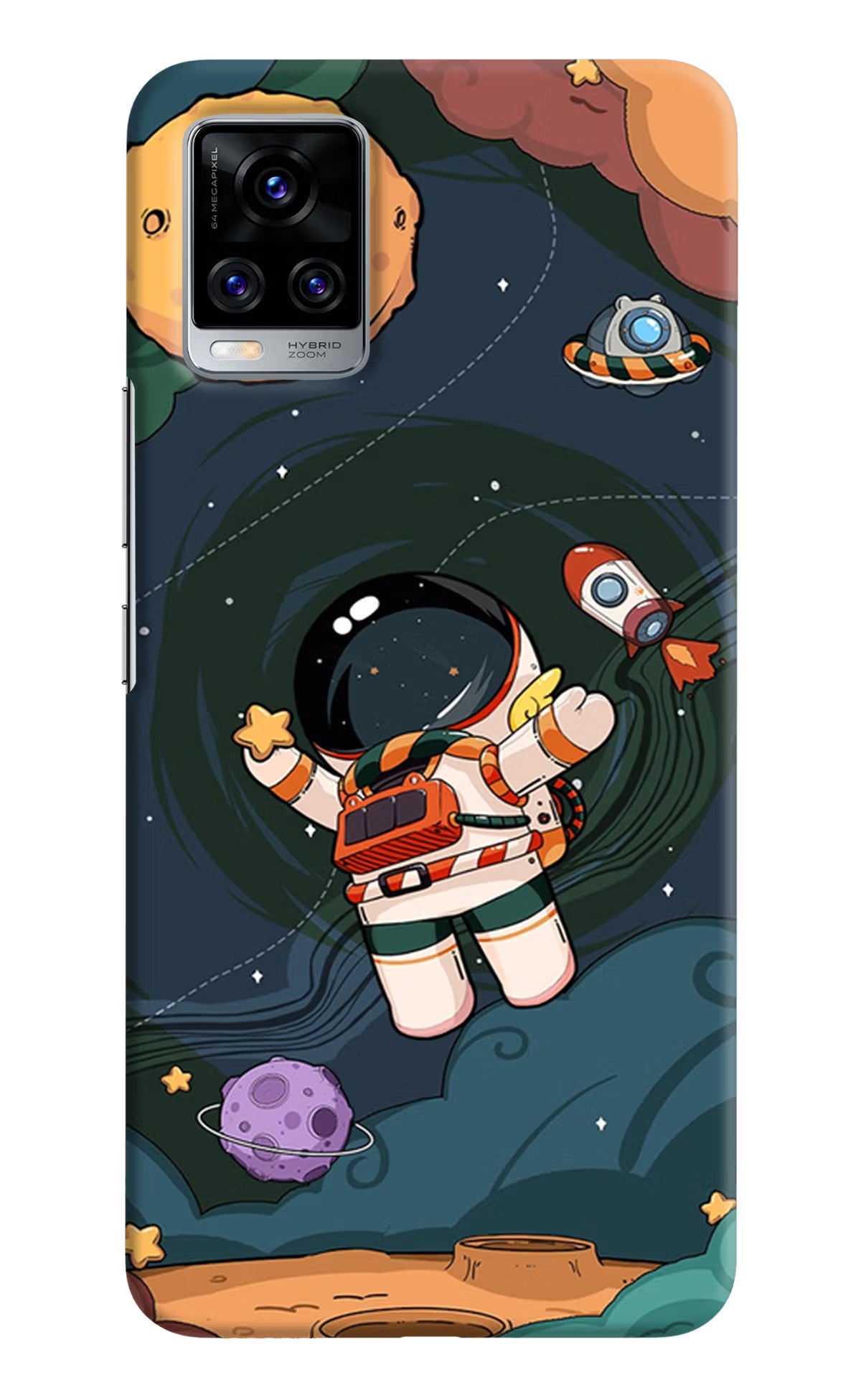 Cartoon Astronaut Case for Vivo V20 Pro by Casekaro