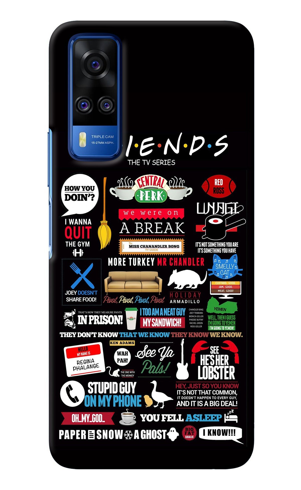 FRIENDS Vivo Y51A/Y51 2020 Back Cover