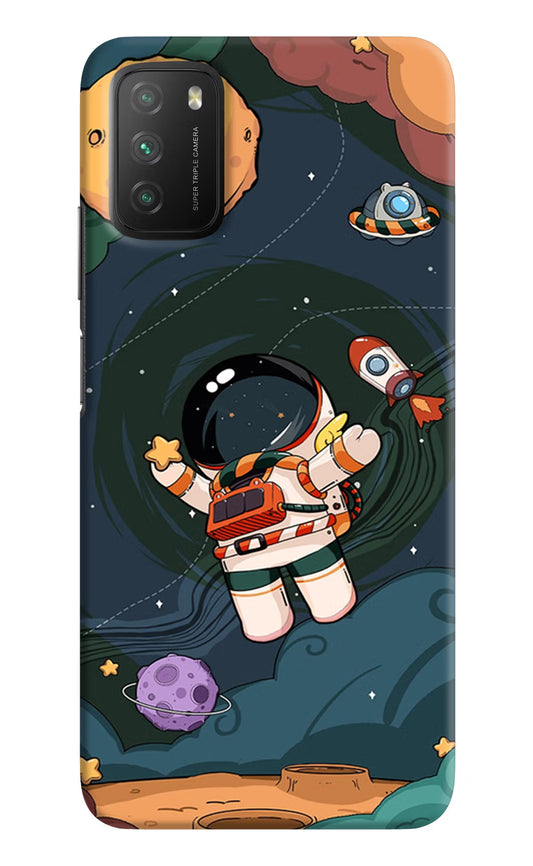 Cartoon Astronaut Case for Poco M3 by Casekaro