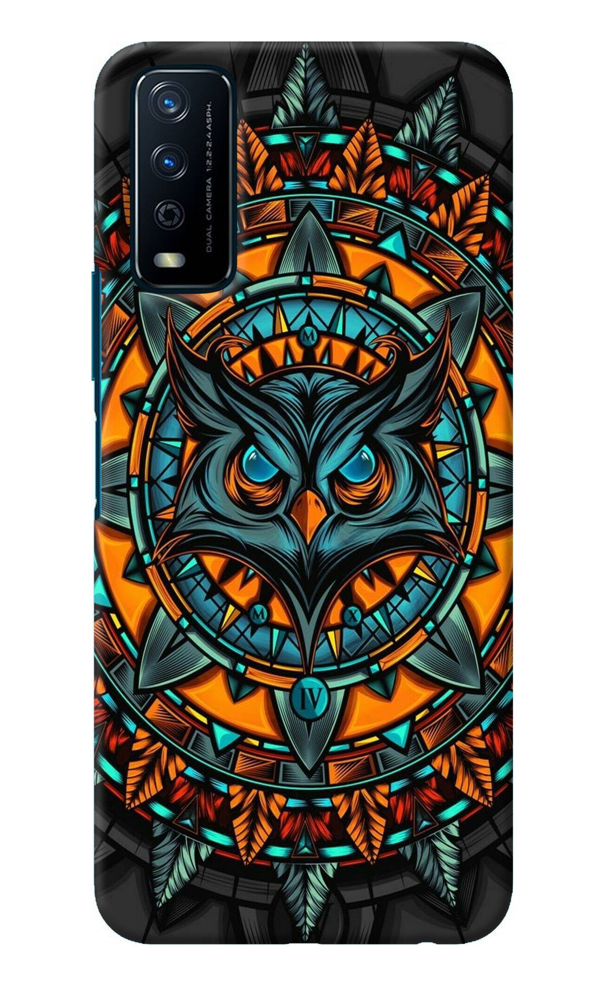 Angry Owl Art Vivo Y12s Back Cover