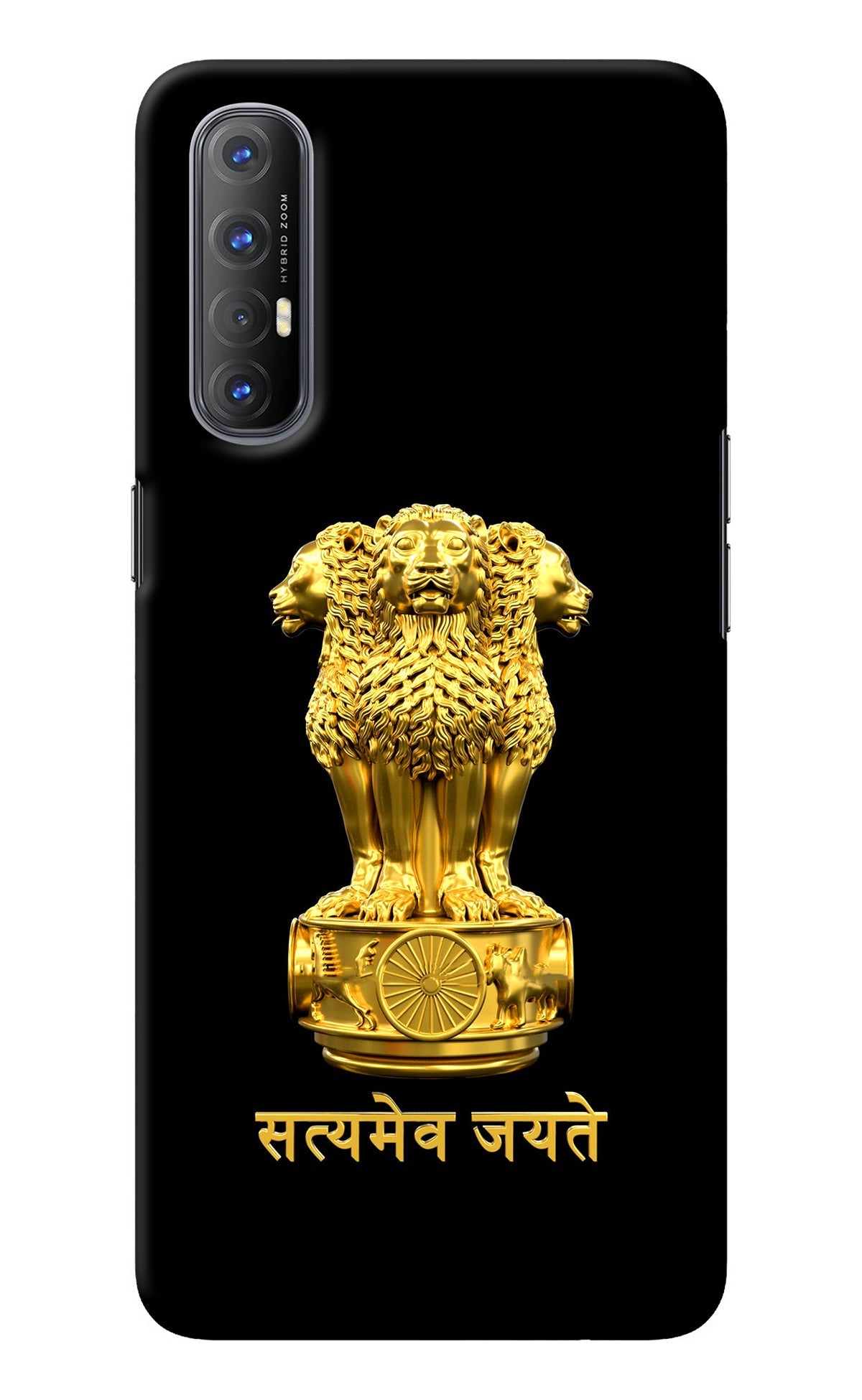 Satyamev Jayate Golden Oppo Reno3 Pro Back Cover