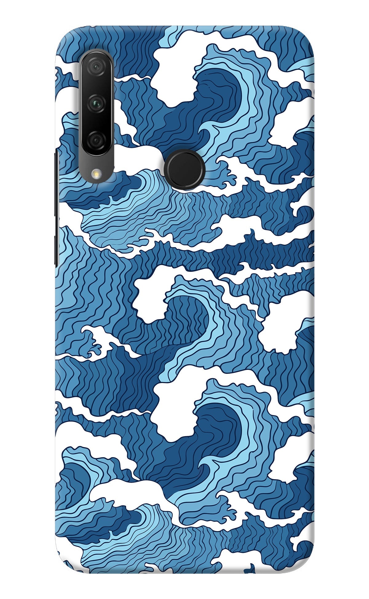 Blue Waves Honor 9X Back Cover