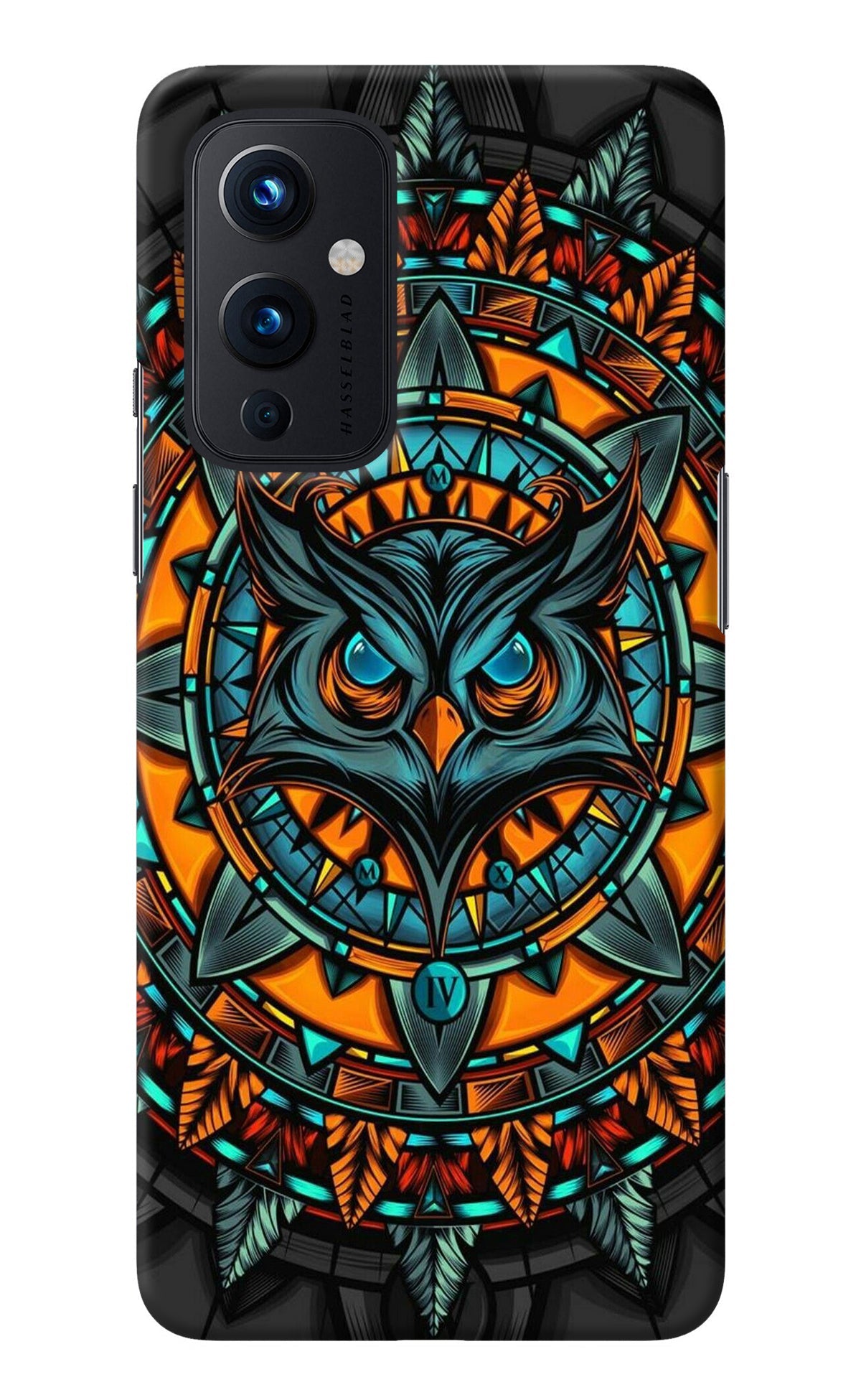 Angry Owl Art Oneplus 9 Back Cover