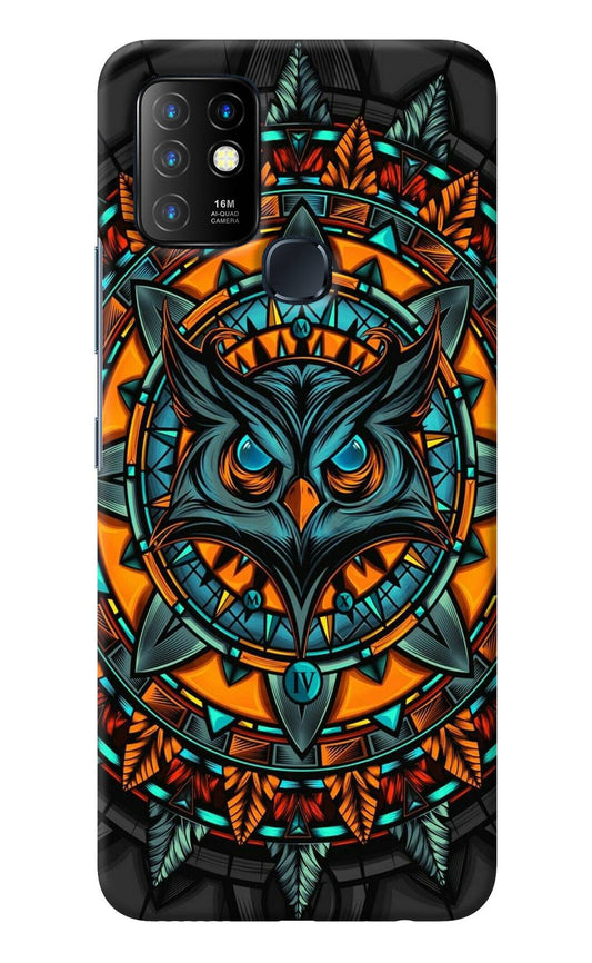 Angry Owl Art Infinix Hot 10 Back Cover