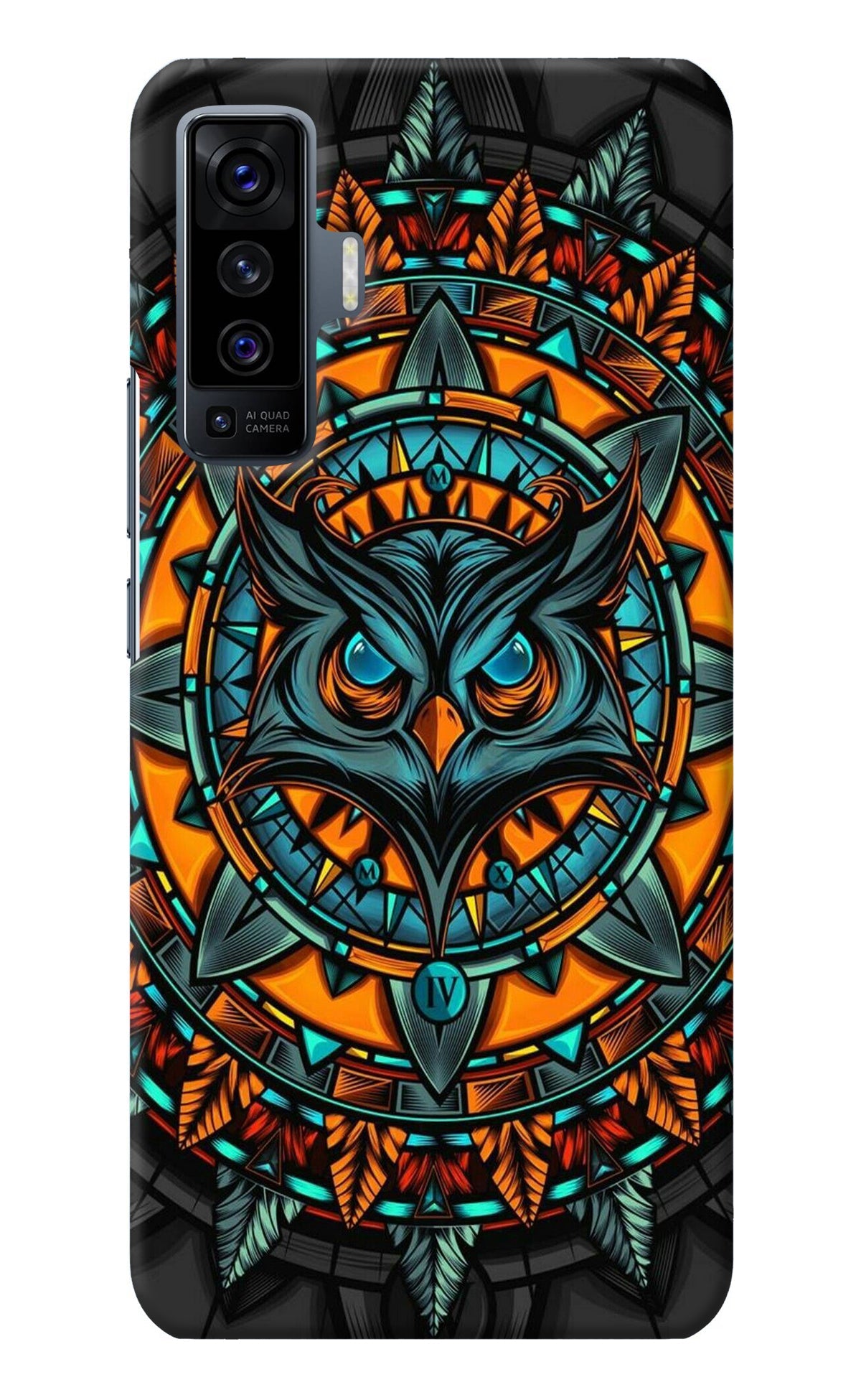 Angry Owl Art Vivo X50 Back Cover