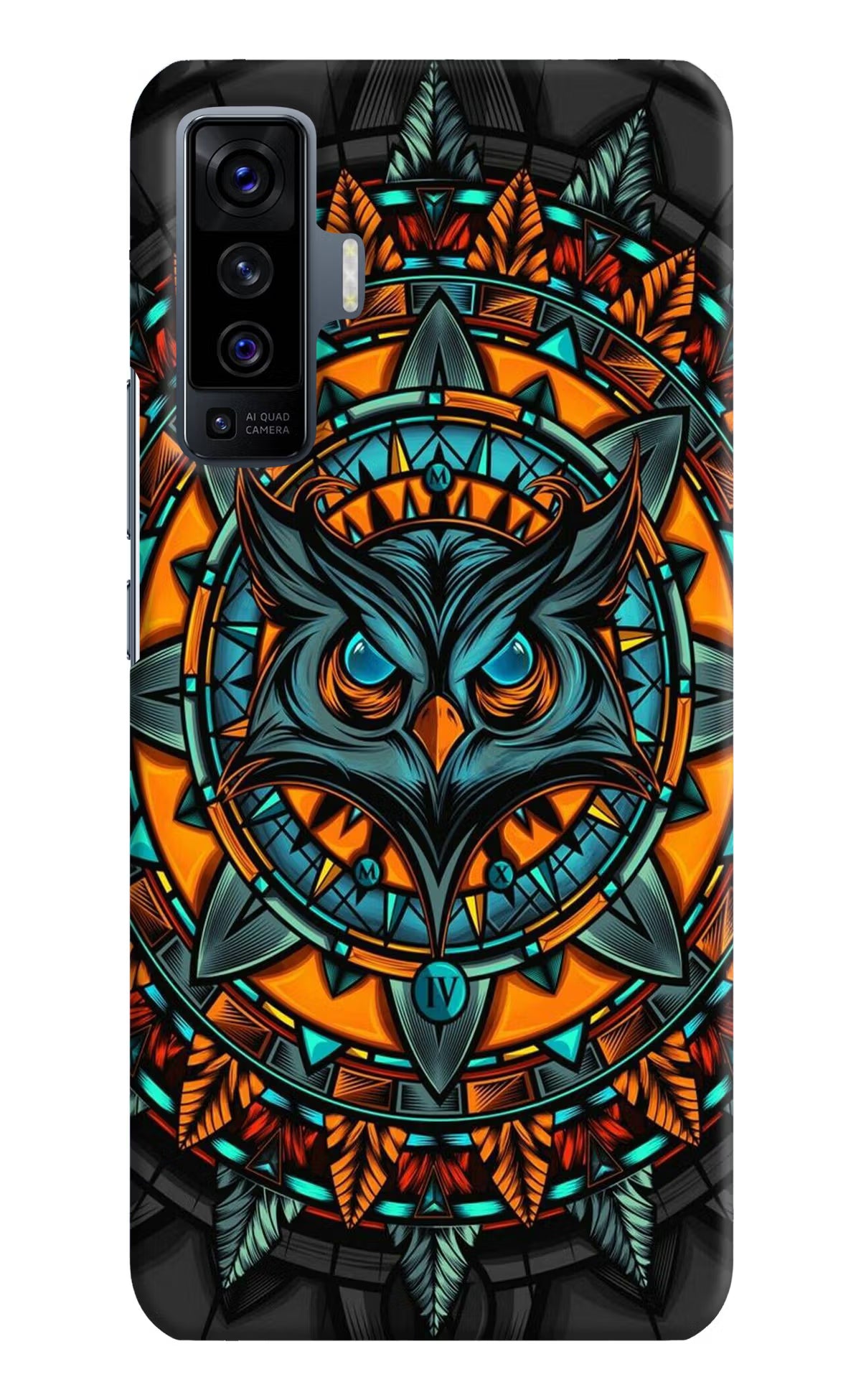 Angry Owl Art Case for Vivo X50 by Casekaro