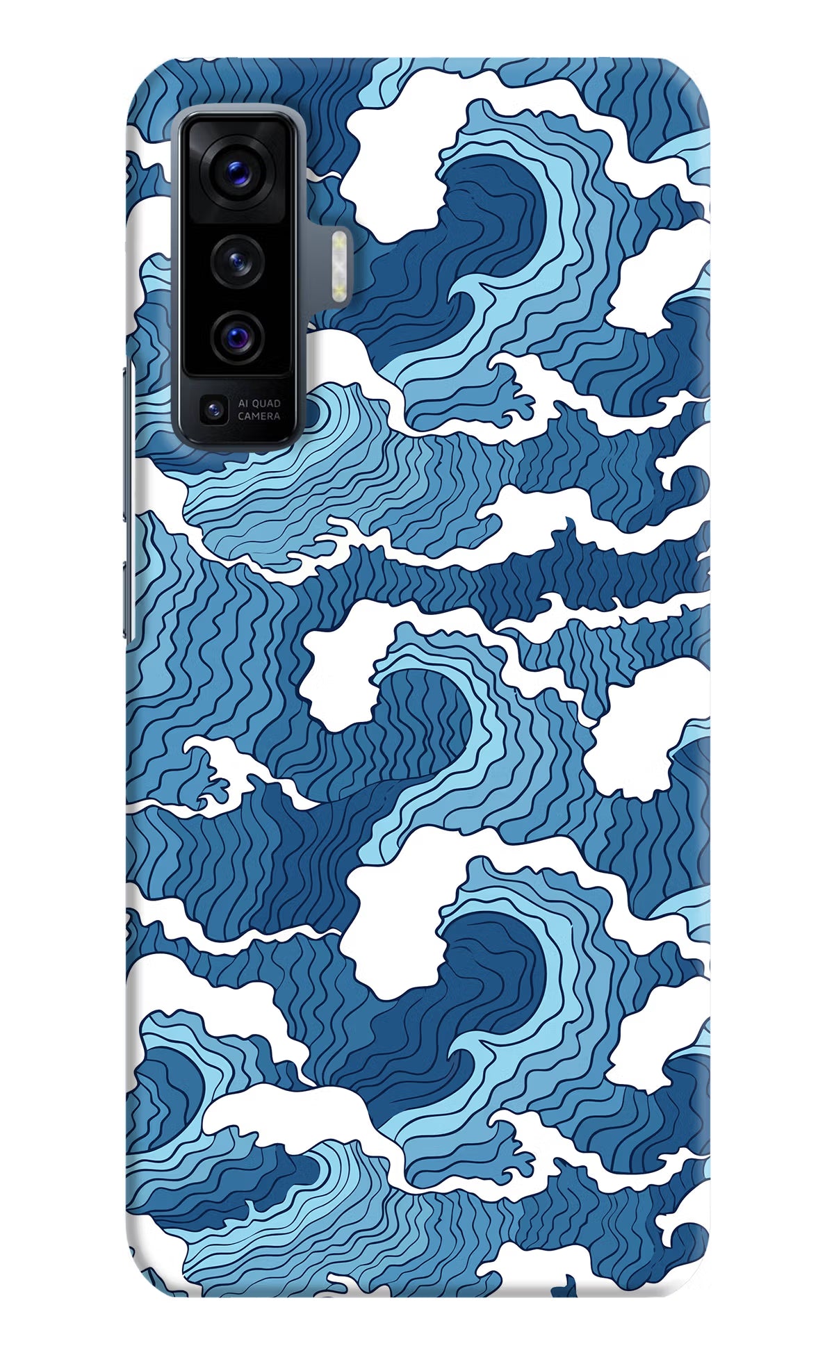 Blue Waves Case for Vivo X50 by Casekaro
