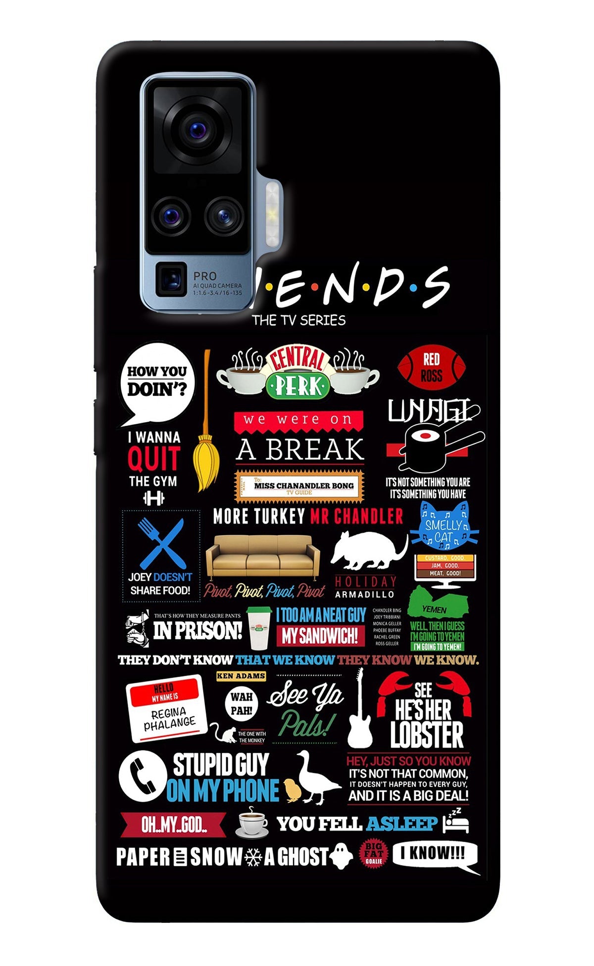 FRIENDS Vivo X50 Pro Back Cover