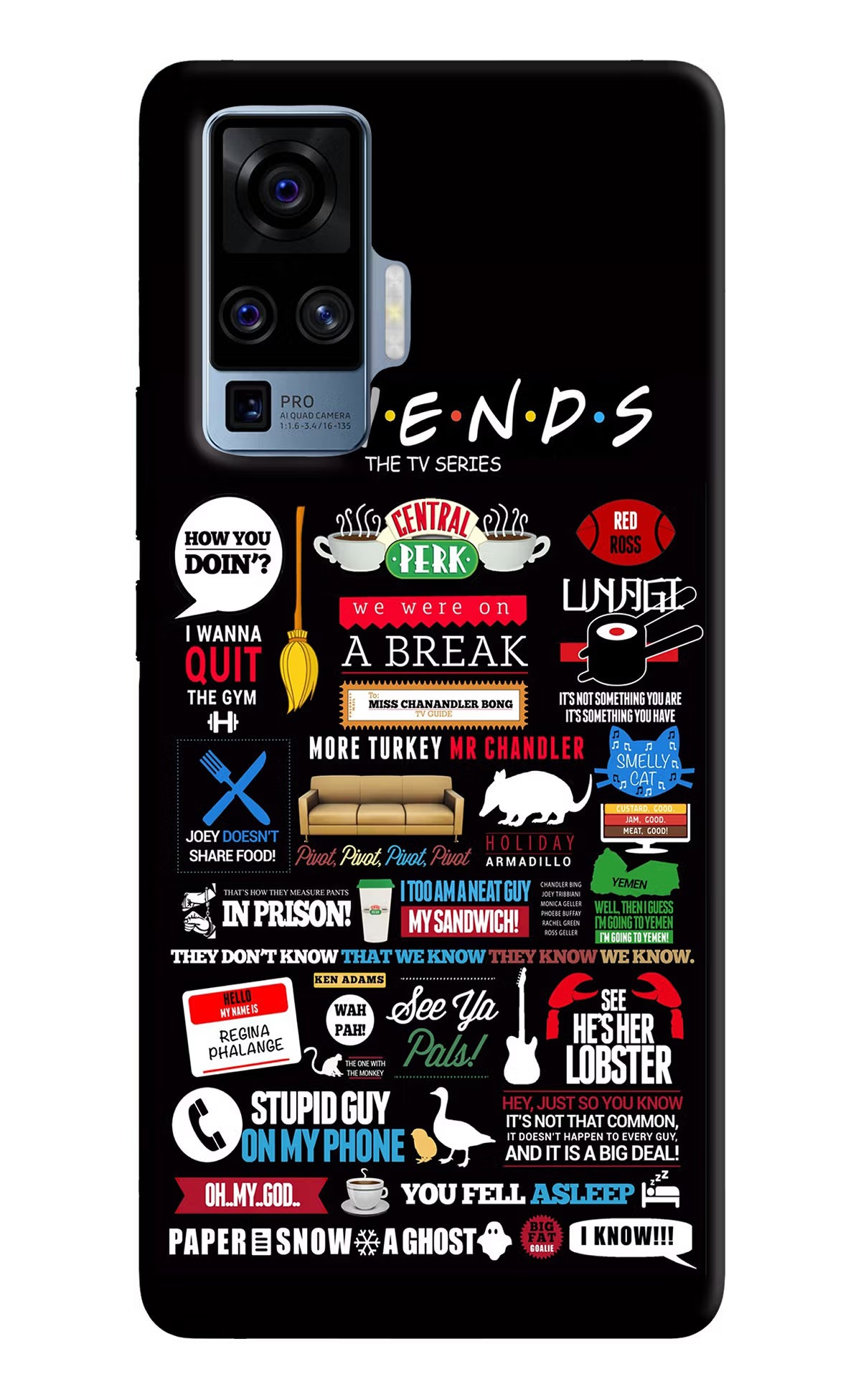 FRIENDS Case for Vivo X50 Pro by Casekaro