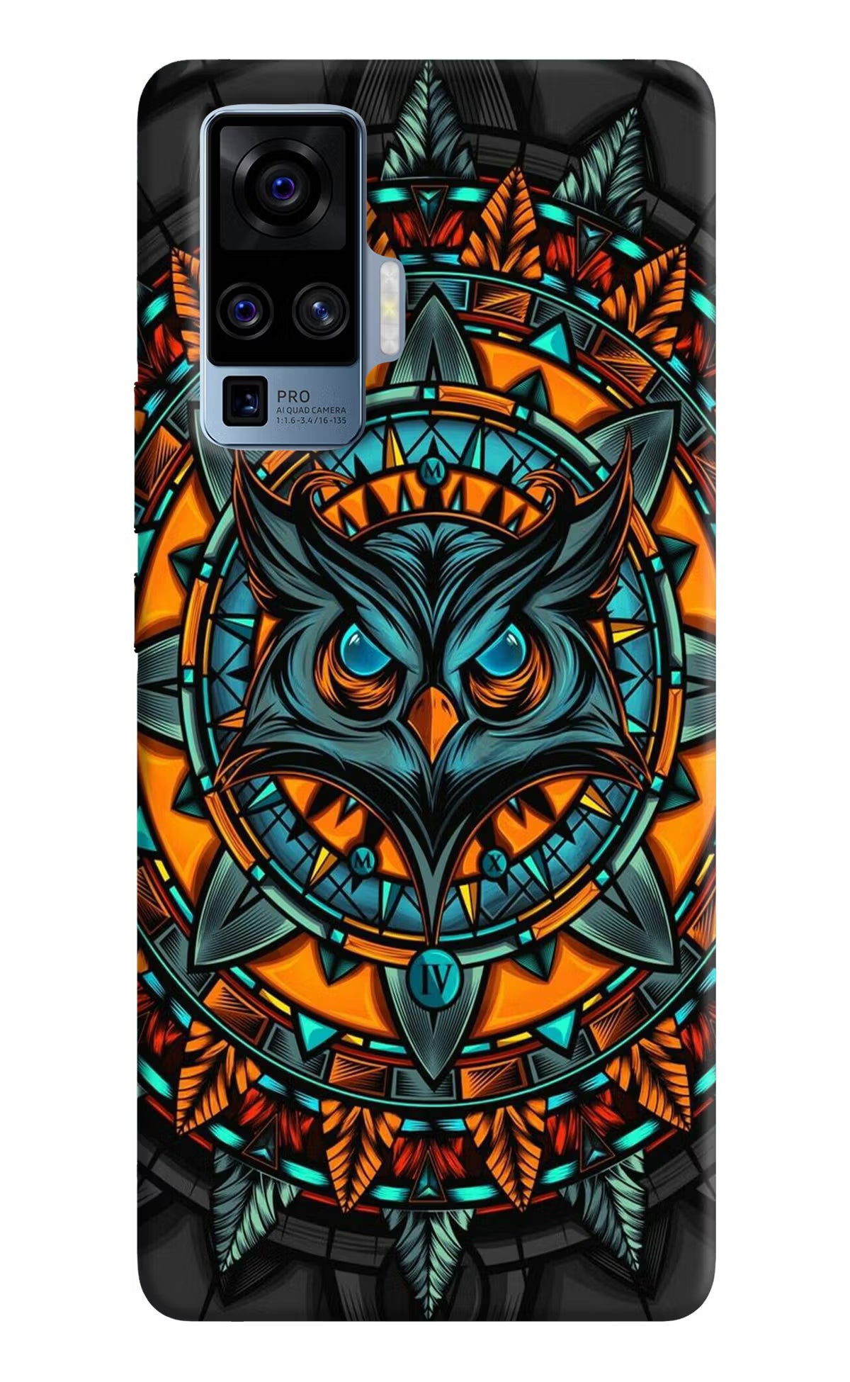 Angry Owl Art Case for Vivo X50 Pro by Casekaro